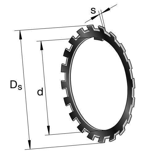 MB7 FAG lås vaskemaskine 35x57x1,25 - Remlagret.se