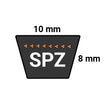 SPZ812 smalt kilebælte Optibelt SK S=C Plus 10x812 (ld) - Remlagret.se